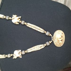 Elephant beaded necklace.